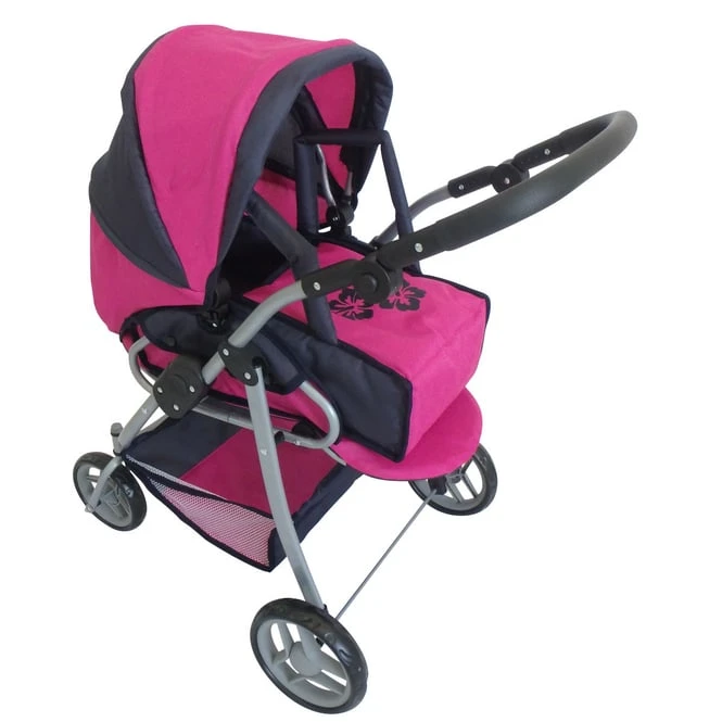 Besttoy - Kombi Puppenwagen - Blau/pink/schwarz – Bild 2