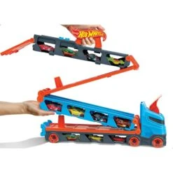 MATTEL Hot Wheels City - 2 In 1 Rennbahn-Transporter