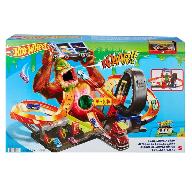 MATTEL Hot Wheels Spielset City Slam Gorilla
