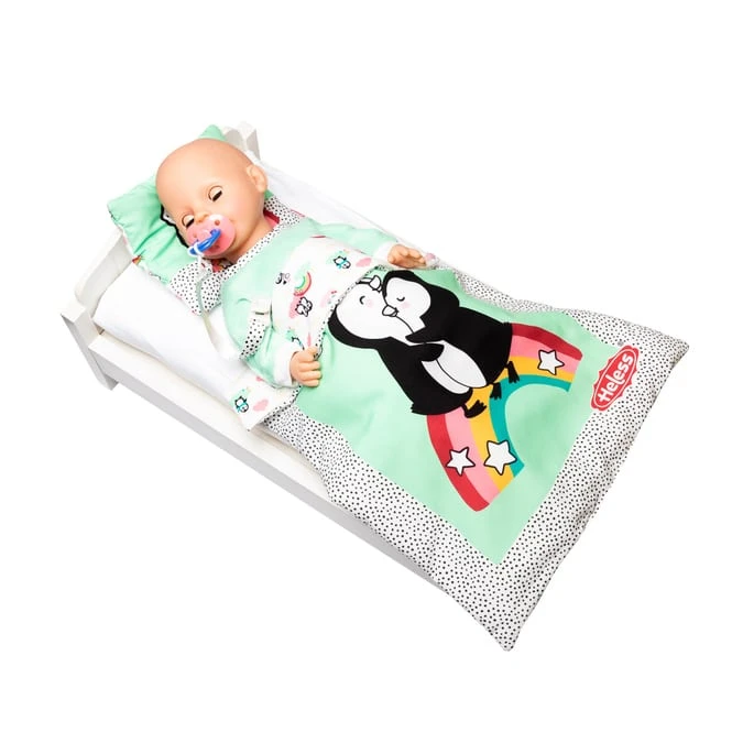 Puppenbettdecke Und Kissen - Pinguin â Bild 2