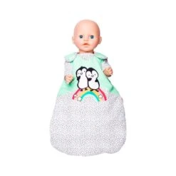 Puppenschlafsack - Pinguin Pünktchen - Größe 35 - 45 Cm