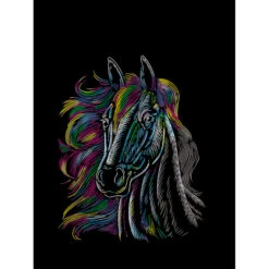 Besttoy - Kratzbild Pferd