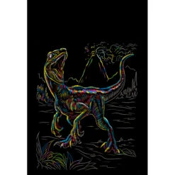 Besttoy - Kratzbild Veloceraptor