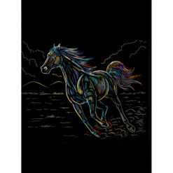 Besttoy - Kratzbild Pferd In Bergen