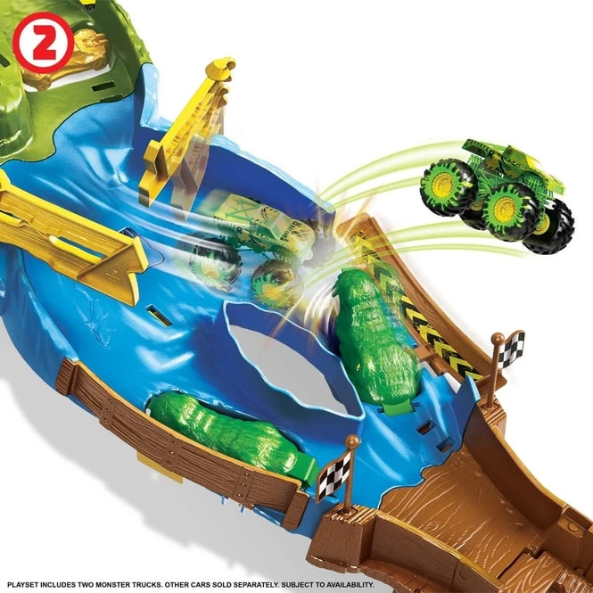 MATTEL Hot Wheels Monster Trucks - Wettkampf Rennstrecke – Bild 3
