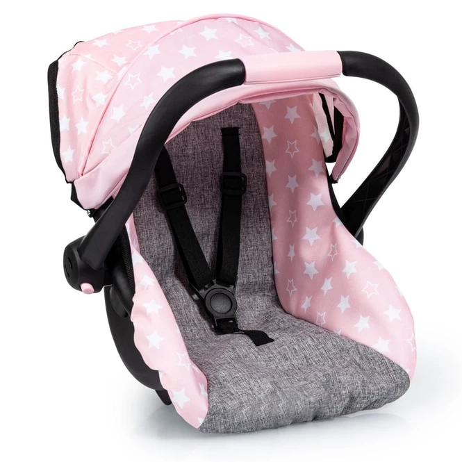 Puppen-Autositz - Rosa/grau Mit Sternchen â Bild 2