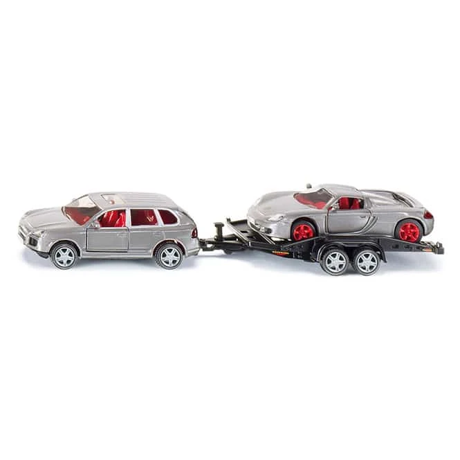 Siku Super 2544 - PKW Mit Transport-Anhänger - 1:55