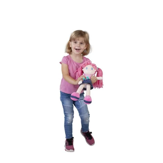 Besttoy - Weichpuppe - Mädchen Mit Jeansrock - Ca. 35 Cm – Bild 2